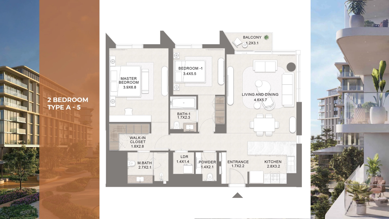 2 BR - Type A